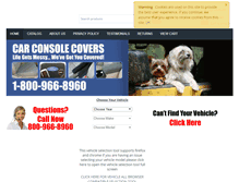 Tablet Screenshot of carconsolecovers.com